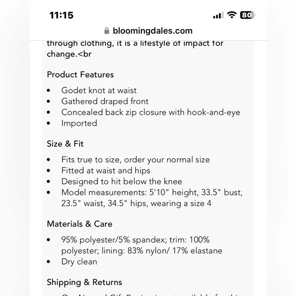 Cinq a sept vallory skirt- super flattering. - Picture 7 of 7